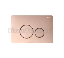 Кнопка смыва для унитаза Abber AC0121RG нержавеющая сталь, цвет розовое золото