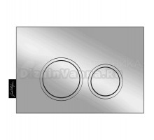 Кнопка смыва для унитаза Jacob Delafon E38066-CP пластик, цвет глянцевый хром, с антибактериальным покрытием