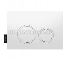 Кнопка смыва для унитаза Jacob Delafon E38066-MWH пластик, цвет матовый белый, с антибактериальным покрытием