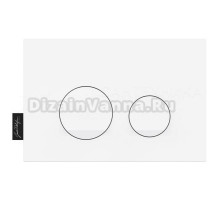 Кнопка смыва для унитаза Jacob Delafon E38068-00 пластик, цвет глянцевый белый, с антибактериальным покрытием