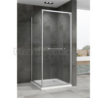 Душевой уголок Abber Schwarzer Diamant AG0A090 90х90 см, профиль матовый хром, стекло прозрачное