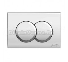 Кнопка смыва для унитаза Jacob Delafon E36496-CP пластик, цвет глянцевый хром, с антибактериальным покрытием