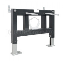 Инсталляция для унитаза Abber AC0101P цвет черный, крепление к полу и стене, с регулировкой по высоте