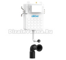 Смывной бачок скрытого монтажа Abber AC0104 цвет белый
