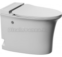 Унитаз приставной напольный Abber Bequem AC1125P с микролифтом, белый