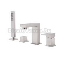 Смеситель на борт ванны Abber Daheim AF8213SP сатин