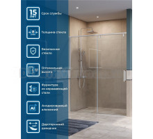 Душевая дверь в нишу BelBagno Soft Close-1 BF-1-160-C-Cr профиль хром