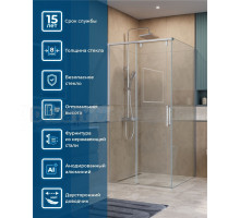 Душевой уголок BelBagno Soft Close-1 A-1-100-C-Cr профиль хром