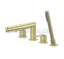 Смеситель на борт ванны Abber Perfekte 316 AF8A13BG брашированное золото