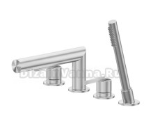 Смеситель на борт ванны Abber Perfekte 316 AF8A13BST брашированная сталь