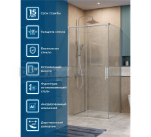 Душевой уголок BelBagno Soft Close-1 AH-1-100/80-C-Cr профиль хром