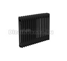 Радиатор стальной трубчатый Теплофорт 200075 3 трубы, 16 секций, боковое проходное подключение, RAL 9005