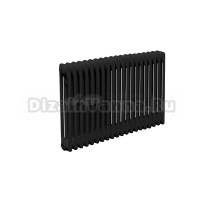 Радиатор стальной трубчатый Теплофорт 200077 3 трубы, 20 секций, боковое проходное подключение, RAL 9005