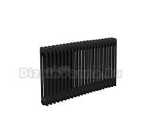 Радиатор стальной трубчатый Теплофорт 200078 3 трубы, 22 секции, боковое проходное подключение, RAL 9005