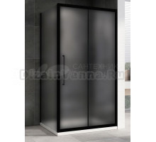 Душевой уголок Abber Schwarzer Diamant AG30160BMH-S80BM 160х80 см, профиль матовый черный, стекло матовое