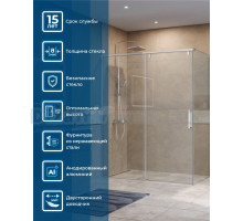 Душевой уголок BelBagno Soft Close-1 AH-1-150/80-C-Cr профиль хром