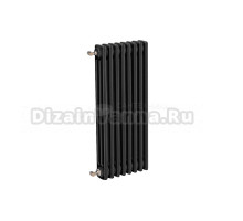 Радиатор стальной трубчатый Теплофорт 200080 3 трубы, 8 секций, боковое проходное подключение, RAL 9005