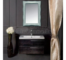 Мебель для ванной комнаты Armadi Art NeoArt 80 black wood с ручками Luce хром