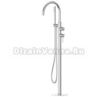 Напольный смеситель для ванны с душем Abber Wasser Kreis 316 AF8115BST С ВНУТРЕННЕЙ ЧАСТЬЮ, брашированная сталь