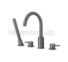 Смеситель на борт ванны Abber Wasser Kreis AF8113NG никель