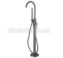 Напольный смеситель для ванны с душем Abber Wasser Kreis AF8115NGN С ВНУТРЕННЕЙ ЧАСТЬЮ, никель