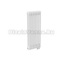 Радиатор стальной трубчатый Теплофорт 200107 2 трубы, 8 секций, нижнее правое подключение, RAL 9016 Gloss