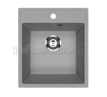 Мойкa ML-GMU02 УЛЬТРА прямоугольная, серый камень, 425*485 мм (глуб. чаши 175)