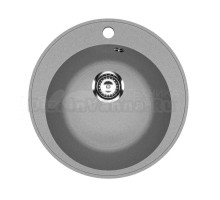 Мойкa ML-GMU01 УЛЬТРА круглая, серый камень, 475 мм (глуб. чаши 170)