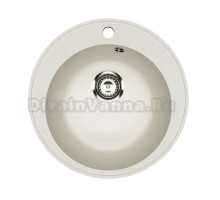 Мойкa ML-GMU01 УЛЬТРА круглая, белый камень, 475 мм (глуб. чаши 170)