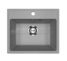 Мойкa ML-GMU03 УЛЬТРА прямоугольная, серый камень, 490*420 мм (глуб. чаши 170)