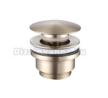 Донный клапан для раковины Abber AF0011G без перелива, матовое золото