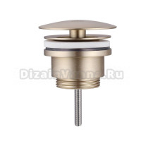 Донный клапан для раковины Abber AF0012G без перелива, матовое золото