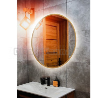 Зеркало круглое Abber Mond AG6204SCGL-1.0 100 см, с подсветкой, золото
