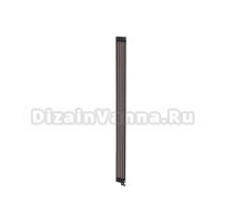 Радиатор стальной трубчатый Теплофорт 200128 вертикальный, 2 трубы, 4 секции, дизайнерский, нижнее правое подключение, RAL 9005