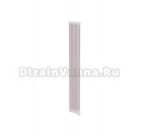 Радиатор стальной трубчатый Теплофорт 200125 вертикальный, 2 трубы, 8 секций, дизайнерский, нижнее правое подключение, RAL 9016 Gloss