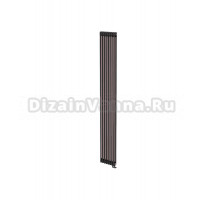 Радиатор стальной трубчатый Теплофорт 200130 вертикальный, 2 трубы, 8 секций, дизайнерский, нижнее правое подключение, RAL 9005