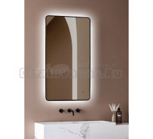 Зеркало Abber See AG6102SCB 60х100 см, с подсветкой, черное