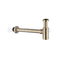 Сифон для раковины Abber AF0030G 32 мм, бутылочный, матовое золото