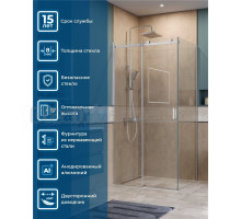 Душевой уголок BelBagno Soft Close-2 AH-1-110/90-C-Cr профиль хром