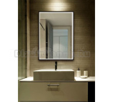 Зеркало Abber See AG6110SC-0.65 65х90 см, с подсветкой, черное