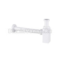 Сифон для раковины Abber AF0031W 32 мм, бутылочный, матовый белый