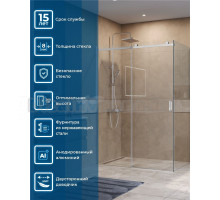 Душевой уголок BelBagno Soft Close-2 AH-1-150/90-C-Cr профиль хром