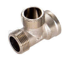 Тройник СТМ CRTFMM34 гайка-штуцер-штуцер, 3/4" ВР-НР-НР