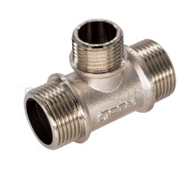 Тройник СТМ CRTM3412 штуцер-штуцер-штуцер, 3/4"x1/2"x3/4" НР-НР-НР