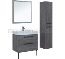 Мебель для ванной комнаты Aquanet Nova 75 дуб рошелье, ручки черные