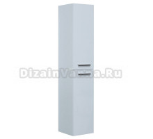 Шкаф-пенал для ванной Aquanet Nova 35 белый, ручки черные