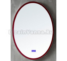 Зеркало Abber Stein AS6610R 55х75 см, с подсветкой, с bluetooth-плеером, коричневое