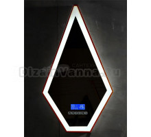 Зеркало Abber Stein AS6611BR 45х80 см, с подсветкой, с bluetooth-плеером, коричневое