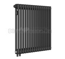 Радиатор стальной трубчатый Kohr Heim SRC01-2057/16H01DB 2 трубы, 16 секций, нижнее универсальное подключение, черный