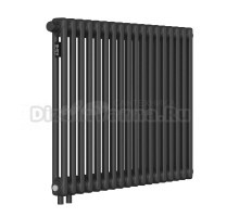 Радиатор стальной трубчатый Kohr Heim SRC01-2057/18H01DB 2 трубы, 18 секций, нижнее универсальное подключение, черный